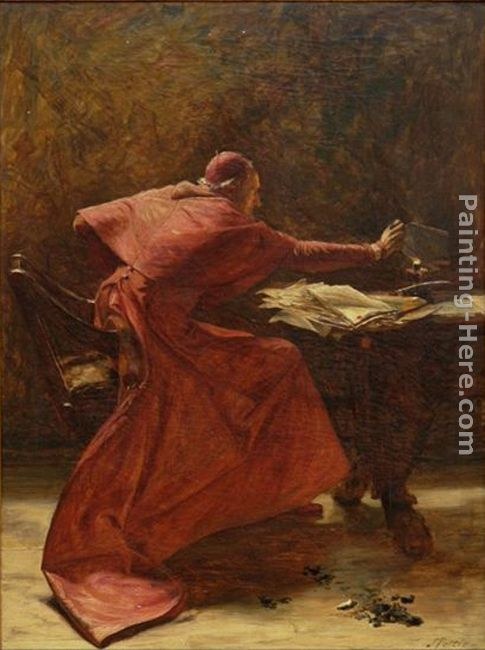 John Pettie Cardinal Burning Papers